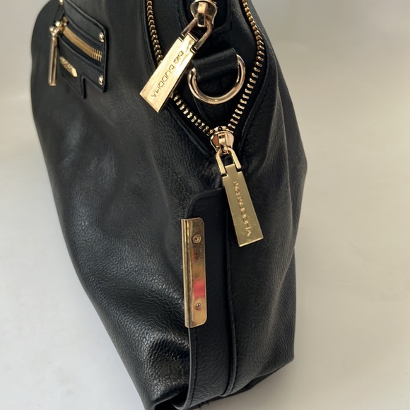 Black Vegan Leather BIG BUDDHA Dome Satchel - Picture 4 of 13